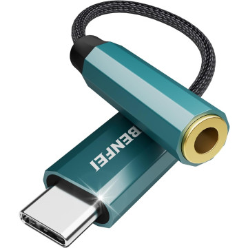 BENFEI B0CDTYZTKW 000349BL USB C to Aux Audio Dongle Cable Cord Compatible with Samsung / Mac-book /I-pad (Not for I-phonr 15/16) - Image 1