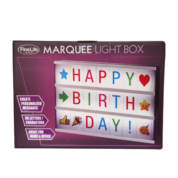 Unknown NV-05407 Marquee Light Box with Colorful Lettering and Fun Symbols Over 90 Provided - Image 1