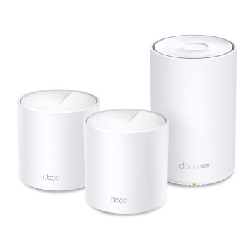 TP-LINK DECO X50-DSL(3-PACK) (E) AX3000 VDSL Whole Home Mesh WiFi 6 Router, 574 Mbps at 2.4 GHz + 2402 Mbps at 5 GHz, VDSL Profile 35b 350/60 Mbps - Image 1