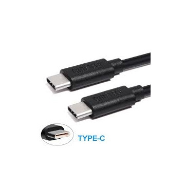 Choetech 6971824971507 CC0002 USB-c to USB-C Cable USB3.1 3A 60W 1M Black - Image 1