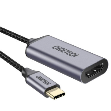 Choetech 6932112111739 HUB-H21 USB-C to HDMI 4k@60Hz Braided Video Cable Cord Adapter - Image 1