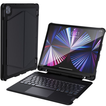 Choetech 6932112104328 BH-017-BK Bluetooth Keyboard Case with Touchpad and backlight for iPad Pro 10.9" Black - Image 1