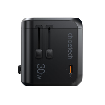Choetech 6932112102010 PD5008 GaN 30W 1 x USB-C+ 3 x USB-A Fast Universal Travel Wall Charger - Image 1