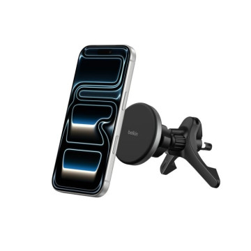 Belkin WIC010FQBK BoostCharge Magnetic Wireless Charging Car Vent Mount w/ Qi2(15W)+27W Car Adapter+USB-C Cable(1M) -Black,$2500 CEW,2 Years Warranty - Image 1
