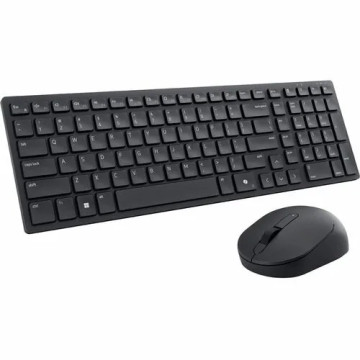 Dell 580-BBZH Silent Wireless Bluetooth Keyboard Mouse KM555 - Black - Image 1