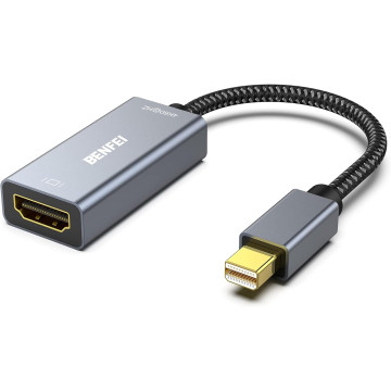 BENFEI B07ZNH35M5 000287GY Mini DP to HDMI 4K@60Hz Adapter (Thunderbolt Compatible) - Image 1