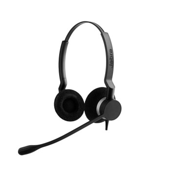 Jabra 2309-820-105 Biz 2300 Duo QD NC, All-Day Comfort, Weighs 49g, Adjustable Headband & Microphone, Noise-Cancelling Microphone, HD Voice, Control Unit - Image 1