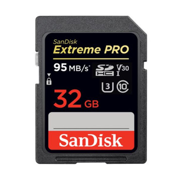 Sandisk SDSDXXG-032G-GN4IN 32GB Extreme PRO Memory Card 95MB/s Full HD & 4K UHD Class 30 Speed Shock Proof Temperature Proof Water Proof X-ray Proof Digital Camera - Image 1
