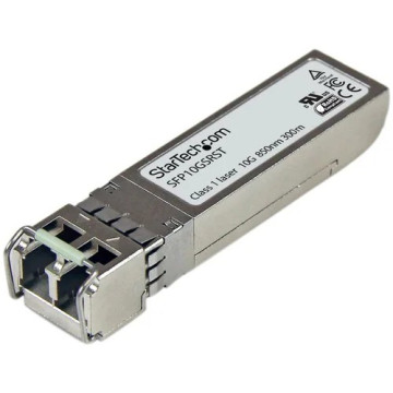 StarTech SFP10GSRST SFP+ - 1 x LC Duplex 10GBase-SR Network - 1 Each - For Data Networking, Optical Network - Optical Fiber - Multi-mode - 10 Gigabit Ethernet - 10GBase-SR - Hot-pluggable, Hot-swappable - Image 1