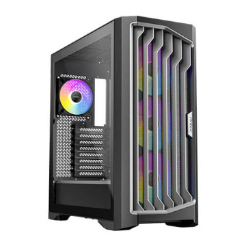 Antec PERFORMANCE 1 FT ARGB - Black, Full Tower, E-ATX/ATX/Micro-ATX/ITX, Tempered Glass, Temp Display, USB-C 10Gbps, 4× ARGB PWM Fans, 2Yr Wty - Image 1