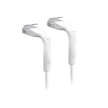 Ubiquiti U-CABLE-PATCH-0.3M-RJ45 UniFi Patch Cable, Length 0.3m, White, Ultra-Thin Patch Cable With GbE Support And Flexible, Bendable Boots For Enhanced Installati. - Image 1