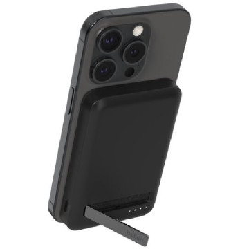 Belkin BPD006BTBK BoostCharge Pro Magnetic 5K Power Bank w/ Qi2(15W)+USB-C Cable(1M))+Integrated Kickstand - Black,1xUSB-C,$2500 CEW,2 Years Warranty - Image 1