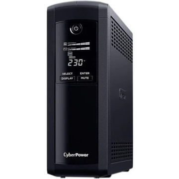 CyberPower VP1600ELCD Systems Value Pro - - 1600VA / 960W Line Interactive UPS - 2* 12V/9AH - 2 Yrs Adv. Replacement WTY Incl. internal Batteries - Image 1