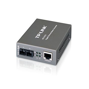 TP-LINK MC210CS 1000Mbps RJ45 to 1000Mbps single-mode SC fiber Converter, Full-duplex, up to 15Km, switching power adapter, chassis TL-MC1400 rack-mou - Image 1