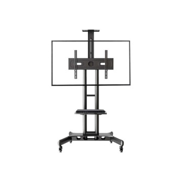 Atdec AD-TVC-45 MOBILE CART FOR MED/LARGE DISPLAYS UP TO 45KG (65"), H/ADJ, VESA UP TO 600X400, 5YR - Image 1
