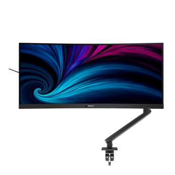 Philips 34B2U5600C Mount Up! Bundle. 34" UWQHD 120Hz UltraWide Curved Monitor & Ergonomic Arm - Image 1