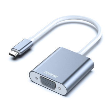 BENFEI B076X2XS9R 000165GY USB C to VGA Adapter, Thunderbolt 3/4 to VGA Adapter Compatible with iPhone 15/16, MacBook, iPad Pro, iMac, S23, XPS 17, Surface Book 3 and More - Image 1