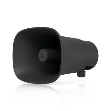 Ubiquiti UP-AI-HORN-SPEAKER-B AI Horn Speaker, Black,All-weather PoE 120 dB Horn Speaker With Advanced AI Alert Functionality&Versatile Wall, Corner,Pole Mounting Options - Image 1