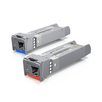 Ubiquiti UACC-OM-SM-10G-S-2 UFiber SFP+ Single-Mode Module, 10G BiDi, 2 Pack, Same 10 Gbps Speed, Less Cable Required (Single Strand, LC Connector) - Image 1