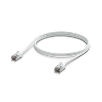 Ubiquiti UACC-CABLE-PATCH-OUTDOOR-C6A-1M-W UniFi Premium Patch Cable Outdoor, 1M, White, Ultra-thin, Rugged, Shielded Patch, Designed &Optimized, For 10 GbE Networking, - Image 1