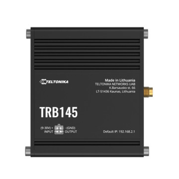 Teltonika TRB145106000 TRB145 Industrial Rugged LTE RS485 Gateway, 4G/LTE (Cat 1), Equipped with RS485, Compatible with Industrial DNP3, PSU included - Image 1