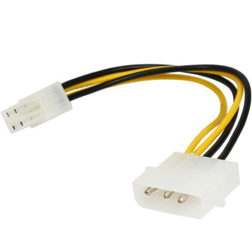 Astrotek AT-MOLEX-TO-EPS Internal Power Molex Cable 25cm - 4 pins Male to EPS 8 pins Female 12V Motherboard Power Supply Adapter Converter - Image 1