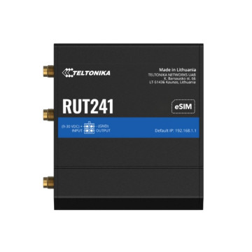 Teltonika RUT241065000 RUT241 Industrial Cellular Router, Instant LTE Failover, Compact and Powerful Industrial 4G LTE Router/Firewall, PSU included - Image 1