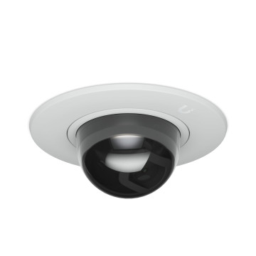 Ubiquiti UACC-G5-DOME-ULTRA-FM-SB-W G5 Dome Camera Ultra Flush Mount,White, Accessory For Recessed Instal Into A Wall/Ceiling With Smoked Bubble Enhanced Discretion - Image 1