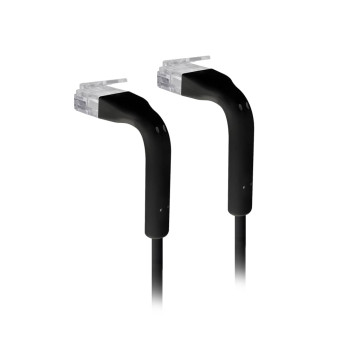 Ubiquiti U-CABLE-PATCH-0.3M-RJ45-BK UniFi Patch Cable, Length 0.3m, Black, Ultra-Thin Patch Cable With GbE Support And Flexible, Bendable Boots Enhanced Installation Versatility - Image 1