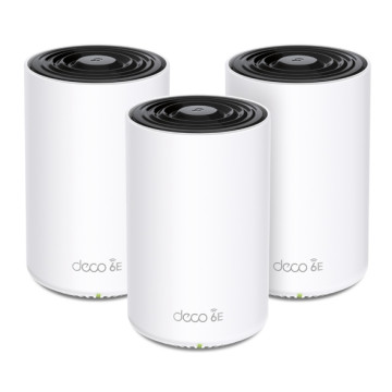 TP-LINK DECO XE75(3-PACK) (CH) Deco XE75 AXE5400 Tri-Band Mesh Wi-Fi 6E System(3-pack) 574 Mbps at 2.4 GHz + 2402 Mbps at 5 GHz + 2402 Mbps at 6 GHz - Image 1