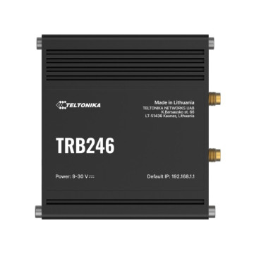 Teltonika TRB246100300 TRB246 Industrial IoT Gateway, 4G/LTE(Cat 4), Dual SIM, Auto-Failover, Backup WAN, Supports DNP3, DLMS, Modbus, PSU excluded - Image 1