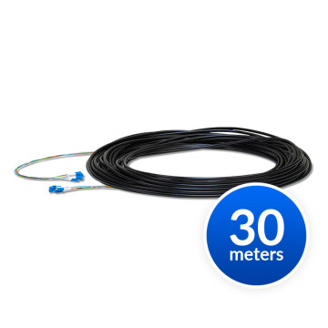 Ubiquiti FC-SM-100 Single-Mode Lightweight Fiber Cable, Lenth 30m, Outdoor Jacket, Kevlar Yarn For Added Tensile Strength, Weatherproof Tape, - Image 1