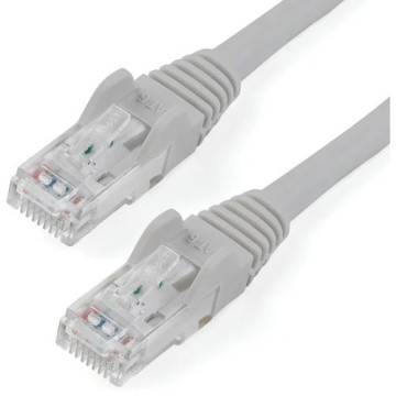 StarTech N6PATC10MGR 10m CAT6 Ethernet Cable - Grey Snagless Gigabit - 100W PoE UTP 250Mhz Category 6 Patch Cord UL Certified Wiring/TIA - 10m Grey CAT6 Ethernet cable delivers Multi Gigabit 1/2.5/5Gbps & 10Gbps up to 160ft - 250Mhz - 24 AWG str - Image 1