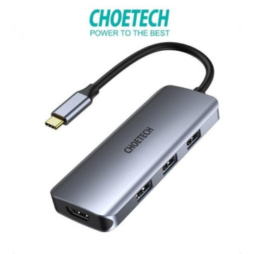Choetech 6971824976069 HUB-M19 USB-C 7 in 1 Multifunction Adapter - Image 1