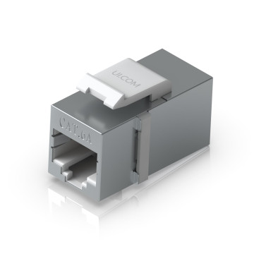Ubiquiti UACC-KEYSTONE-COUPLER-C6A Pass-through Cat6A Keystone Coupler, 12-Pack, For Connecting Pre-terminated Ethernet Cables Seamlessly - Image 1