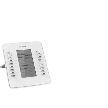 Snom SNOM-D7W D7W Expansion Module USB for D785, D765, D745, D735, D725, D717 & D715, White, 18 Freely Programmable, Coloured LED Buttons - Image 1