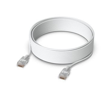 Ubiquiti UACC-CABLE-PATCH-EL-15M-W UniFi Etherlighting Patch Cable, Length 15m, White, Nano-Thin Patch Cable With 10 GbE Support, Designed To Showcase Etherlighting Effects. - Image 1