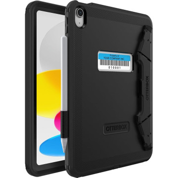 Otterbox 77-93756 Rugged Defender Apple iPad (11') (A16) (11th Gen) / iPad (10.9') (10th Gen) Kickstand Case - Black , 7 Years Warranty - Image 1