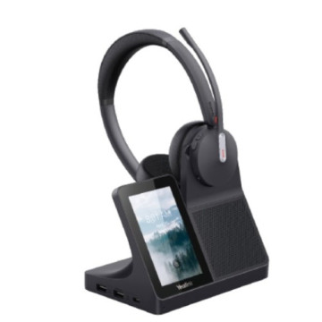 Yealink WH64-D-WS WH64 Dual Workstation, WH64 Workstation is an industry-leading DECT wireless headset with dual/single-ear options for seamless desktop - Image 1