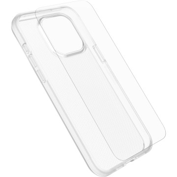 Otterbox 78-81236 React Case with Screen Protector Apple iPhone 15 Plus (6.7') Clear -,DROP+ Military Standard Case ,2X Anti-Scratch,7 Years Warranty - Image 1