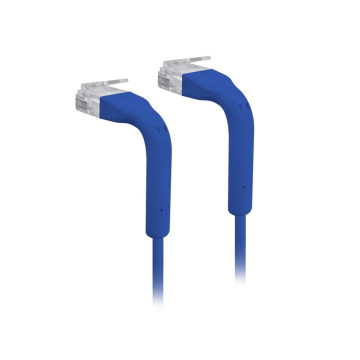 Ubiquiti U-CABLE-PATCH-0.3M-RJ45-BL UniFi Patch Cable,Length .3m,Blue,Ultra-thin patch cable with GbE support and flexible, bendable boots for enhanced installation versatility. - Image 1
