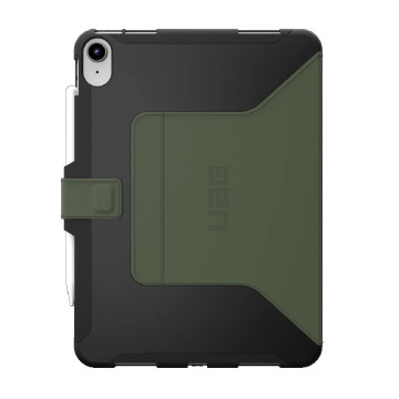 UAG 12339I114072 Scout Apple iPad (11') 11th Gen (A16) / iPad 10th Gen (10.9') Folio Rugged Case (Black/Olive) - DROP+ Military Standard, 1 Year Warranty - Image 1