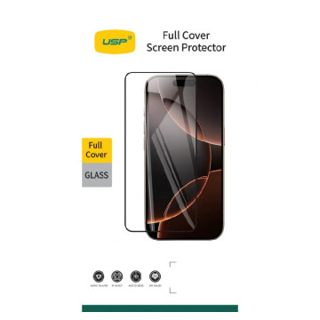 USP 6976552044356 Apple iPhone 17 Pro / iPhone 17 / iPhone 16 Pro (6.3') Tempered Glass Screen Protector - Full Coverage,Crystal Clear,Smooth Touch,5 Years Warranty - Image 1