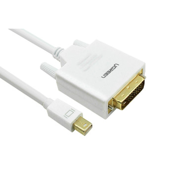 UGREEN 6957303814053 10405 Mini DP to DVI 24+1 cable White 2M - Image 1