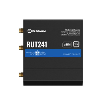 Teltonika RUT241235000/RUT241265000 RUT241 eSIM™ Industrial 4G Router,Global Version, Instant LTE Failover, Compact and Powerful Industrial 4G LTE Router/Firewall, PSU included - Image 1