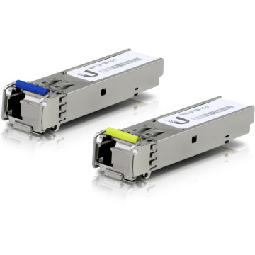 Ubiquiti UACC-OM-SM-1G-S-2 UFiber1 Gbps Bidirectional Single-Mode SFP Module, 2-Pack, Up 3km Distance, Simplex LC Connector, No Fiber Cable - Image 1