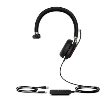 Yealink UH38-M-UC-C UH38 Mono USB and Bluetooth Headset, USB-C, UC Call Controller, Dual Noise-Canceling Mics, Busy Light, Microsoft Teams & UC Certified, EOL - Image 1