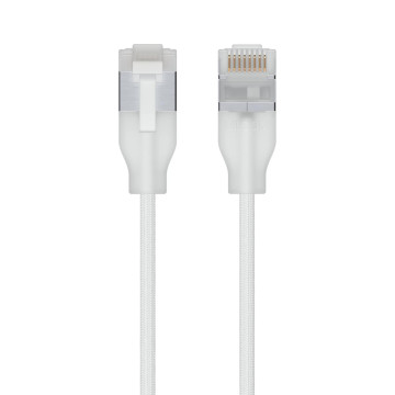 Ubiquiti UACC-CABLE-PATCH-EL-C6A-3M-W UniFi Premium Patch Cable, 3M, White,Ultra-Thin Braided Patch Cable, Designed Optimized 10 GbE Networking - Image 1