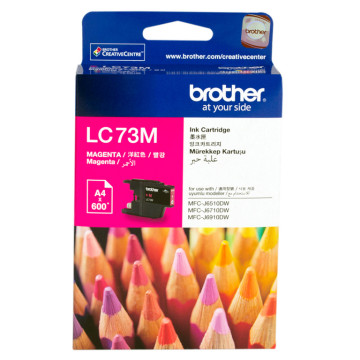 Brother LC-73M Magenta High Yield Ink Cartridge- DCP-J525W/J725DW/J925DW, MFC-J6510DW/J6710DW/J6910DW/J5910DW/J430W/J432W/J625DW/J825DW - 600 p - Image 1
