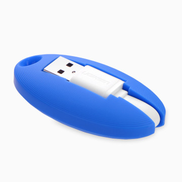 UGREEN 6957303833092 30309 Portable Micro USB Key Chain Cable - Blue - Image 1